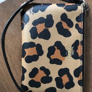 Coach Wristlet Ocelot Leopard Print